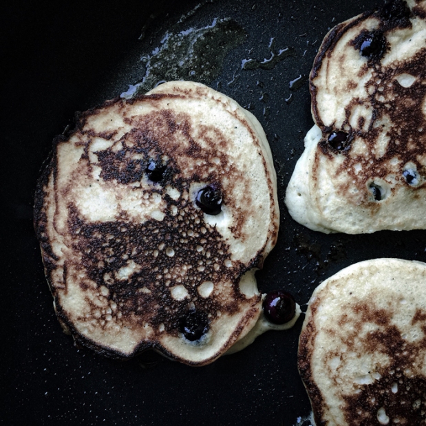 LCHF blueberry pancakes